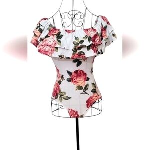 Rue 21 Floral Off-Shoulder Bodysuit